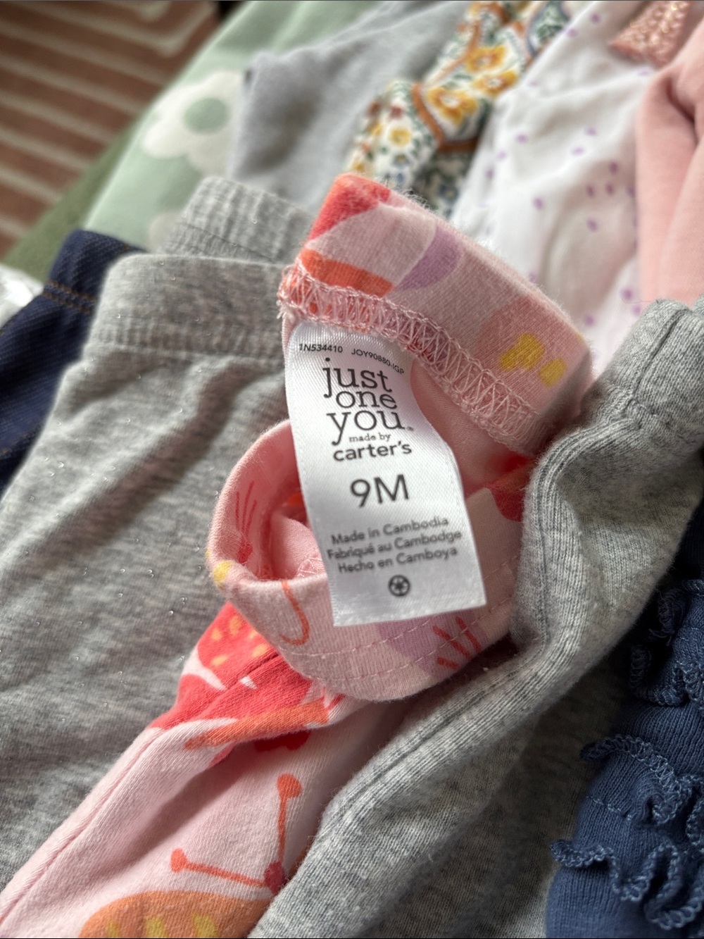 Bundle of 34 6-9 Month Pants and Zip-Up Sweatshirts - Picture 9 of 11